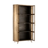 CABINET ANTIQUE GOLD 2 DOORS CURVED - CABINETS, SHELVES